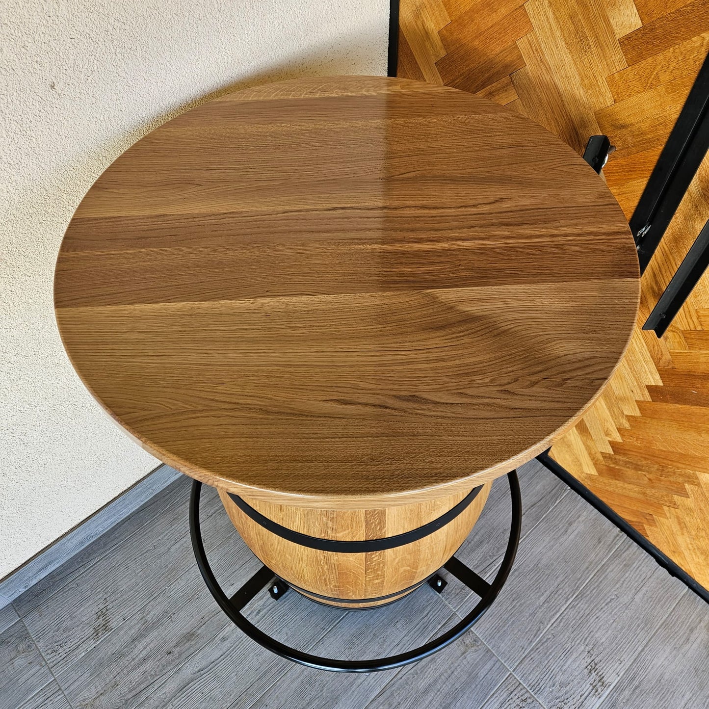 Ploča za stol od bačve u natur boji